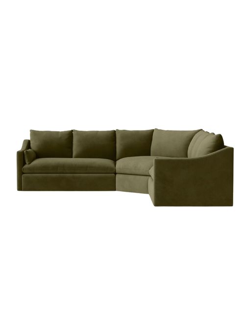 Leighton Slope Arm 3-Piece Wedge Sectional