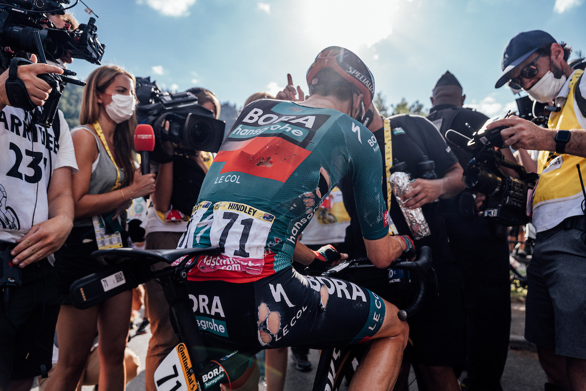 Foto de Zack Williams/SWpix.com - 07/15/2023 - Ciclismo - Tour de Francia 2023 - Etapa 14 de Annemasse a Morzine les Portes du Soleil (151.8km) - Jai Hindley, Bora Hansgrohe.