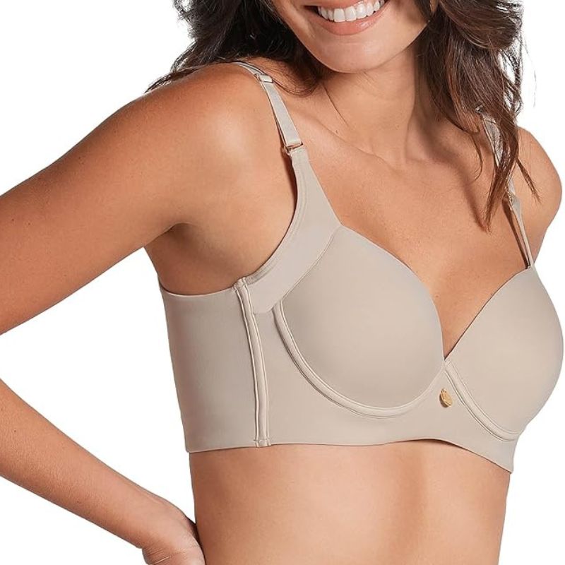 Leonisa , Leonisa Back Smoothing Bra in Beige 
