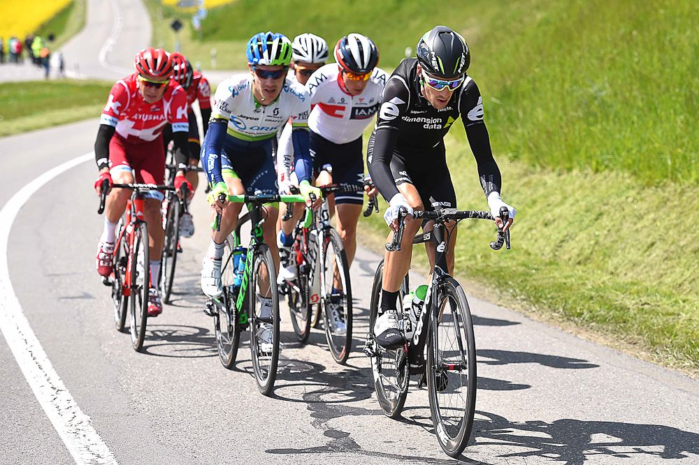 The breakaway from stage 4 at the Tour de Romandie