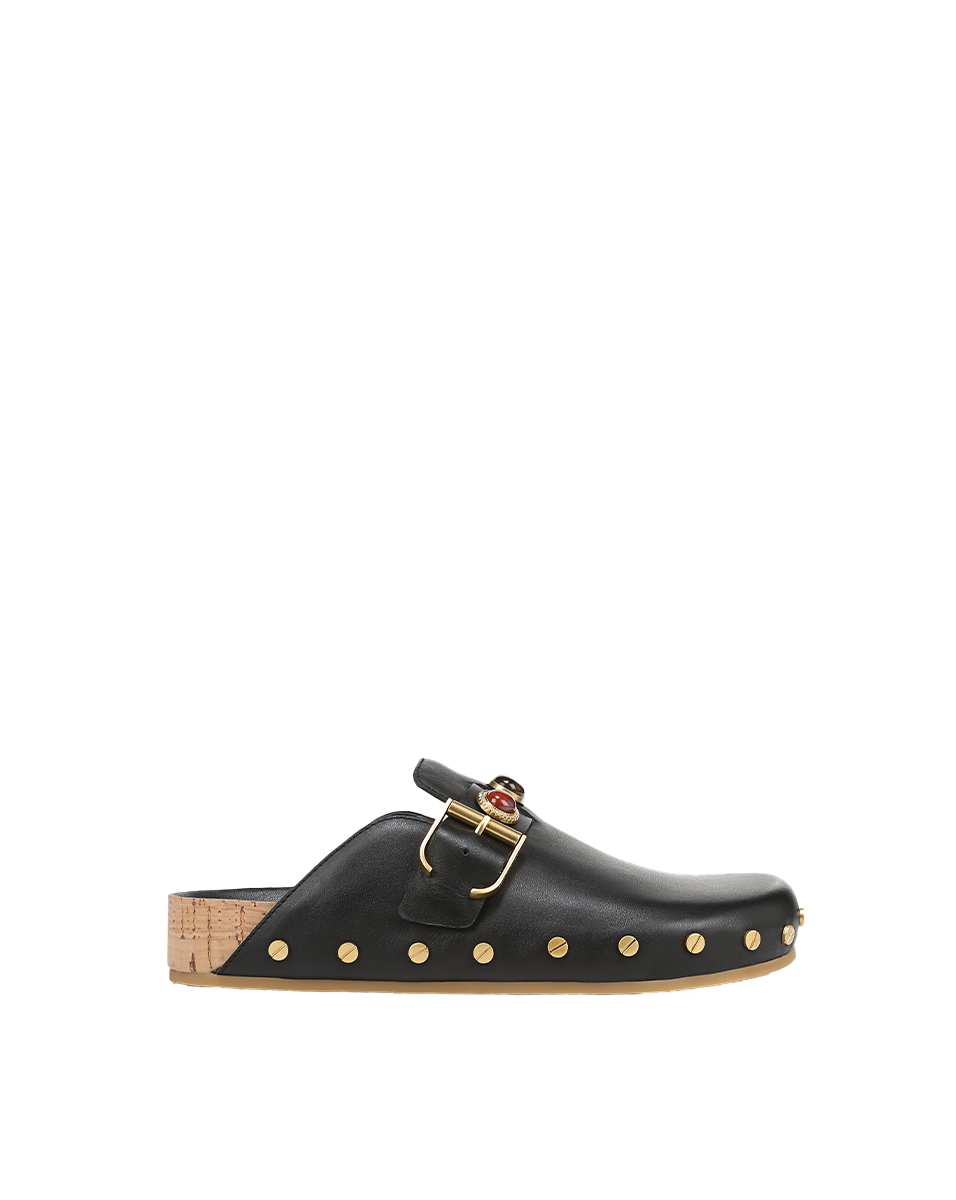 Fern Embellished Clog Black / 4