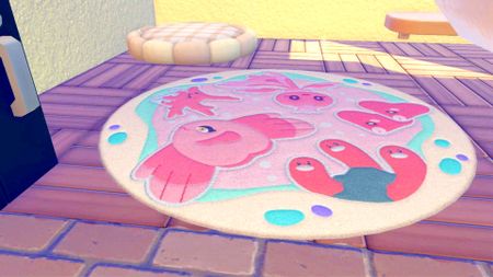 The Pokopia Ocean Pals Rug, featuring the likes of Luvdisc, Frillish, and more.