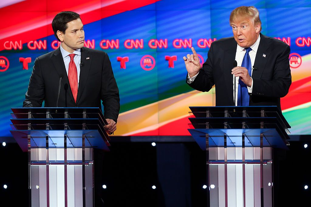 Marco Rubio and Donald Trump