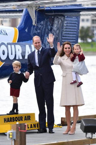 Prince William, Kate Middleton, Prince George, and Princess Charlotte on tour in Canada in 2016