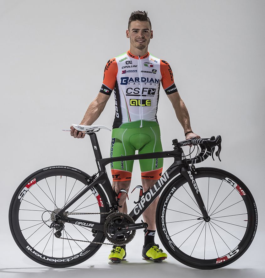 Edoardo Zardini shows off his MCipollini NK1K