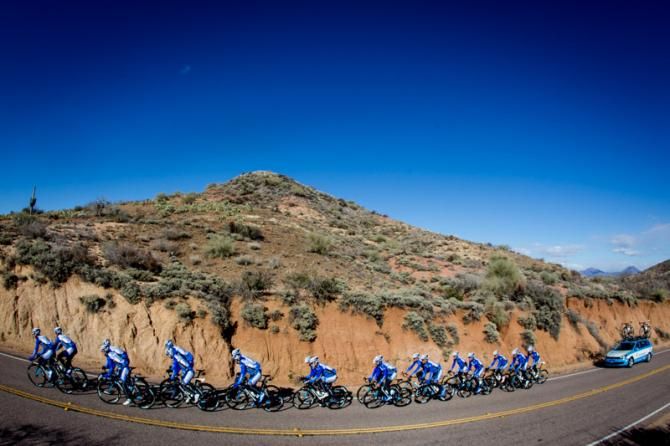Sunny skys for the The UnitedHealthcare Professional Cycling Teams Arizona training camp.