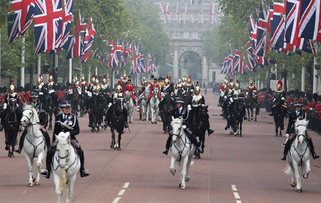 The Wedding of Prince William with Catherine Middleton - Crowd General Views