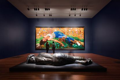 Installation view of 'Kehinde Wiley: An Archeology of Silence', de Young Museum, San Francisco, 2023