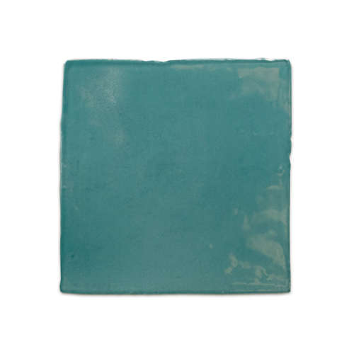 Victorian Plumbing, Rustic Turquoise Zellige Effect Wall Tiles