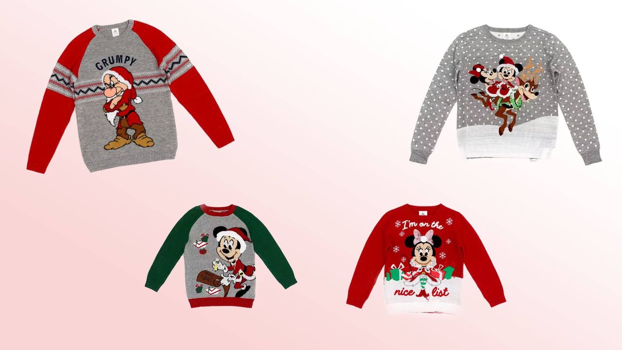 disney christmas jumpers