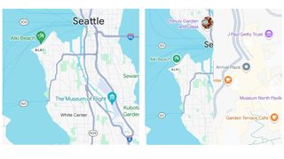 Google Maps pin icons redesign