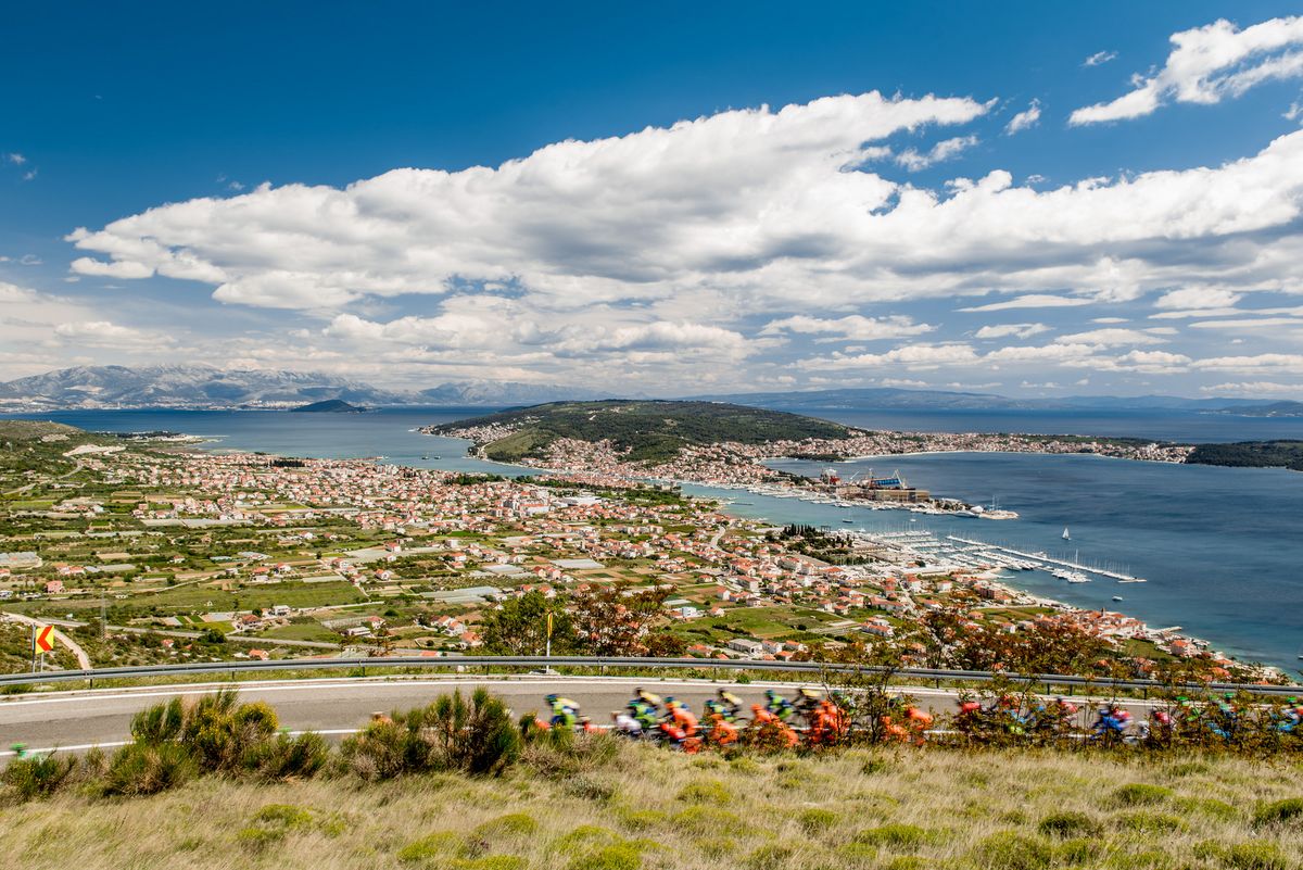Riders spent much of the day riding along the coast on the Tour of Croatia's third stage