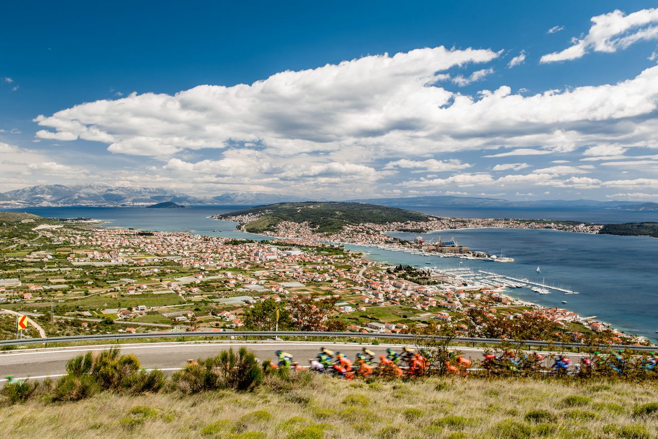 Riders spent much of the day riding along the coast on the Tour of Croatia's third stage