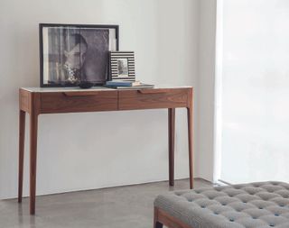 A minimalist console table