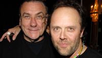 Bill Ward of Black Sabbath, inductee, and Lars Ulrich of Metallica