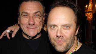 Bill Ward of Black Sabbath, inductee, and Lars Ulrich of Metallica