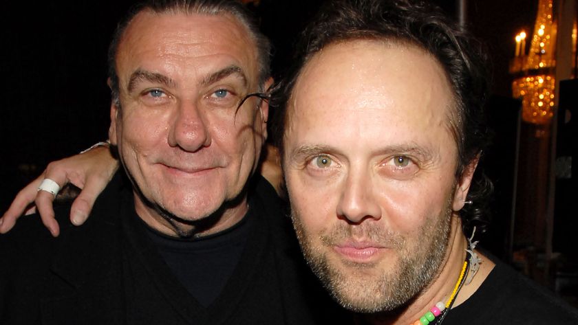 Bill Ward of Black Sabbath, inductee, and Lars Ulrich of Metallica