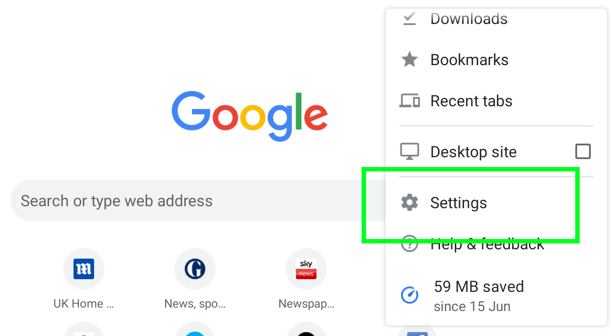 how to turn on Chrome dark mode - settings