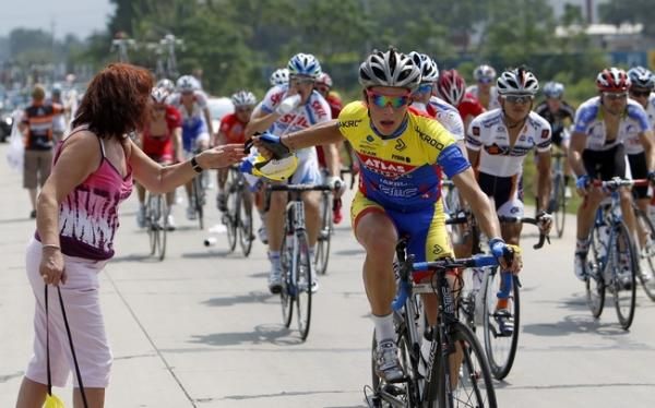 Keeping hydrated was important on day one of the Tour of Hainan.