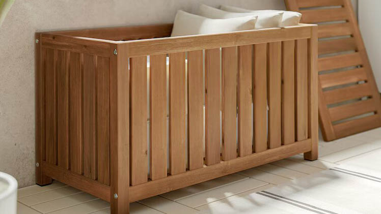 IKEA NÄMMARÖ storage bench indoors