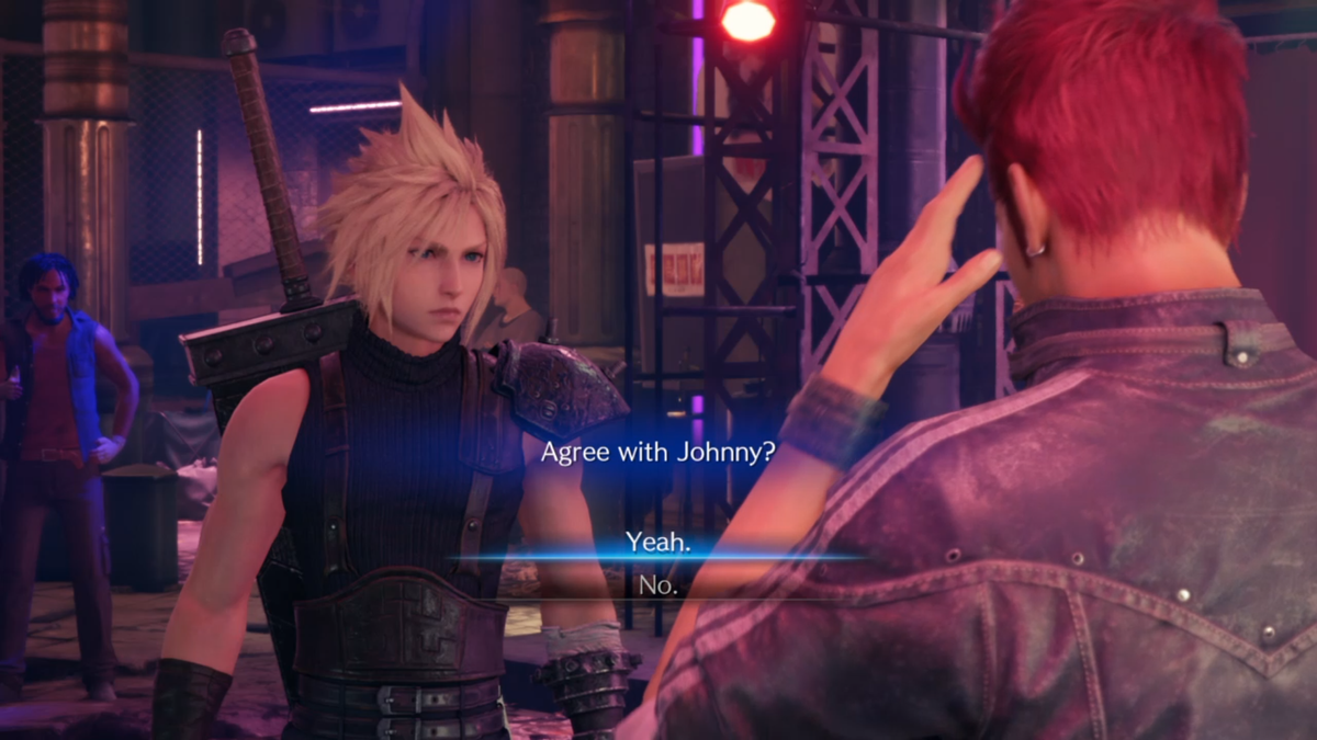 Final Fantasy 7 Remake heads or tails coin toss GamesRadar+