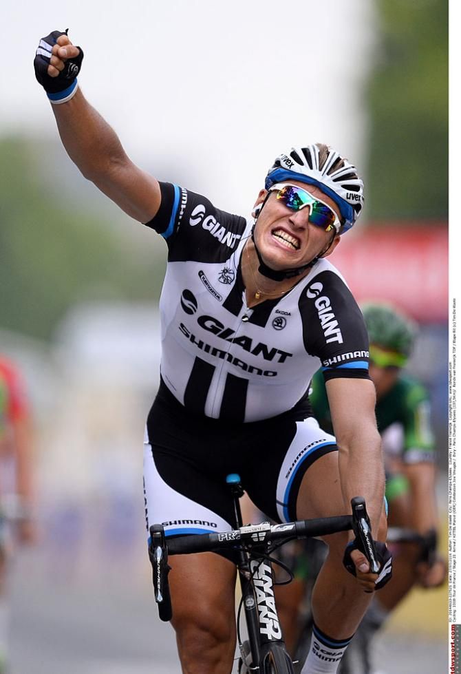 A triumphant Marcel Kittel (Giant Shimano)