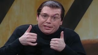 Mike Myers gives a thumbs up as Dieter in the 