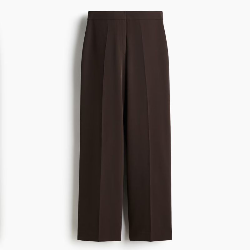 H&amp;amp;M, brown tailored trousers