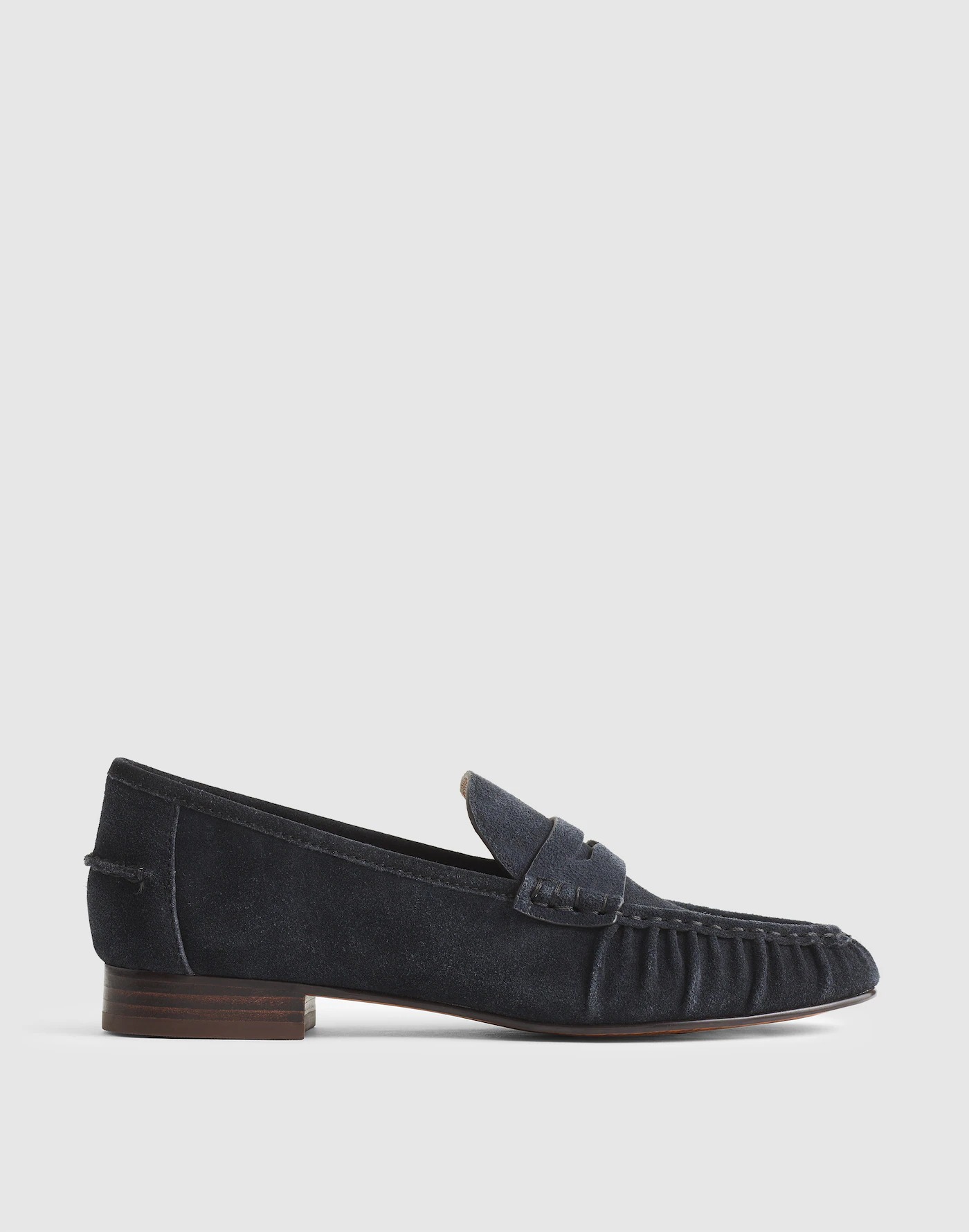 Madewell, The Ashley Ruched Loafer in Suede