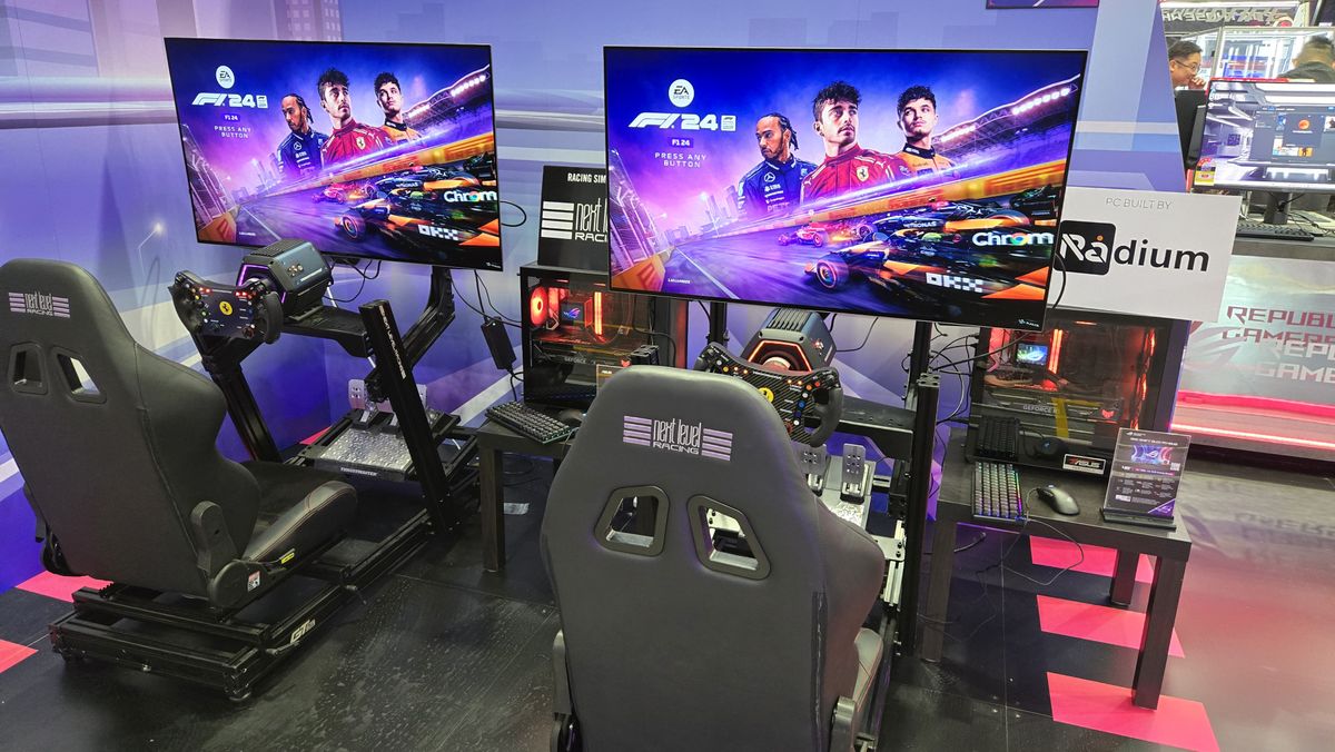 Custom gaming PCs on the showfloor at PAX Australia.
