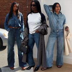 Influencers and editors wearing the best shoes to wear with spring 2026 denim trends.