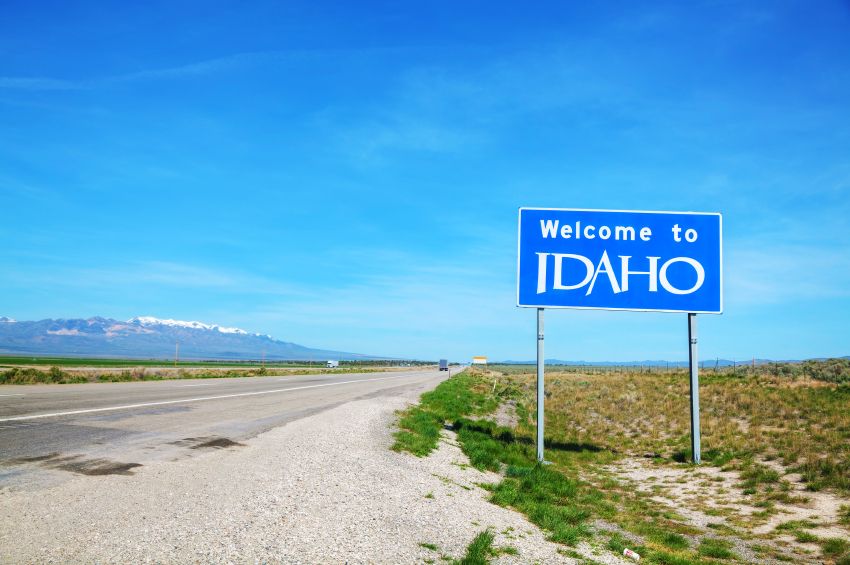 Idaho welcome sign