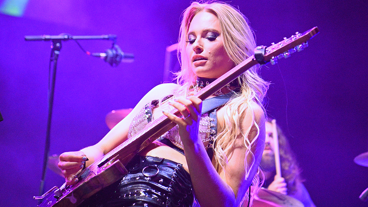 Sophie Lloyd performs on stage at the O2 Brixton Academy on April 17, 2025 in London, England