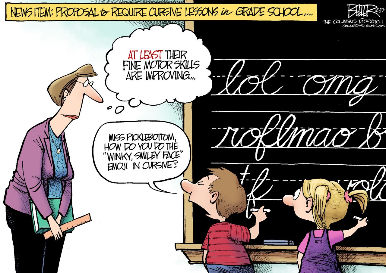 Editorial cartoon U.S. Education