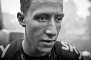 Josh Edmondson of Team Sky cycling looks on ahead of stage two of the Tour Of Britain