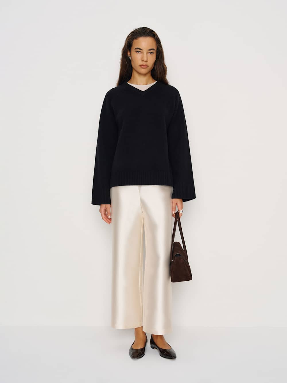 Beth Regenerative Wool V-Neck
