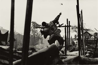 Grenade Thrower, Hue, Vietnam 1968. Image: Don McCullin