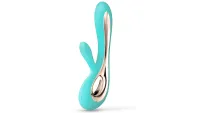 Turquoise Lelo Soraya 2 rabbit vibrator sex toy