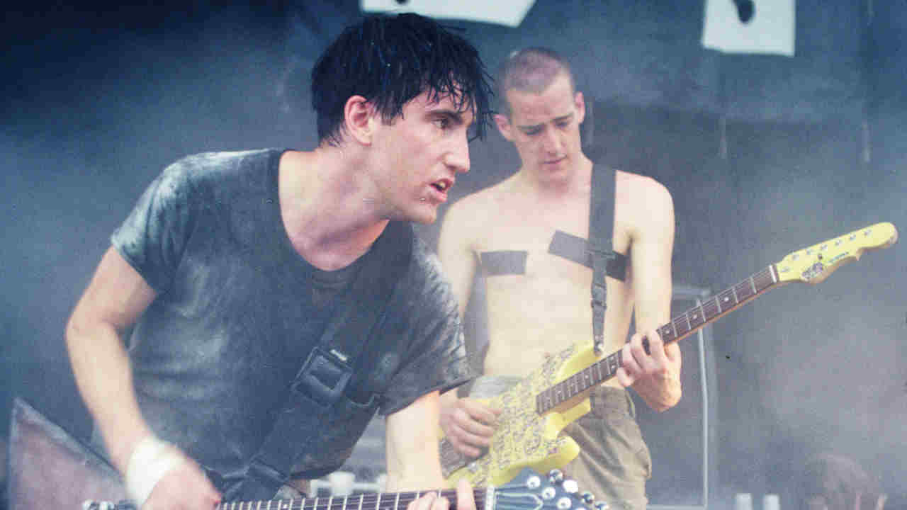 Nine Inch Nails&amp;rsquo; Trent Reznor performing onstage in 1992