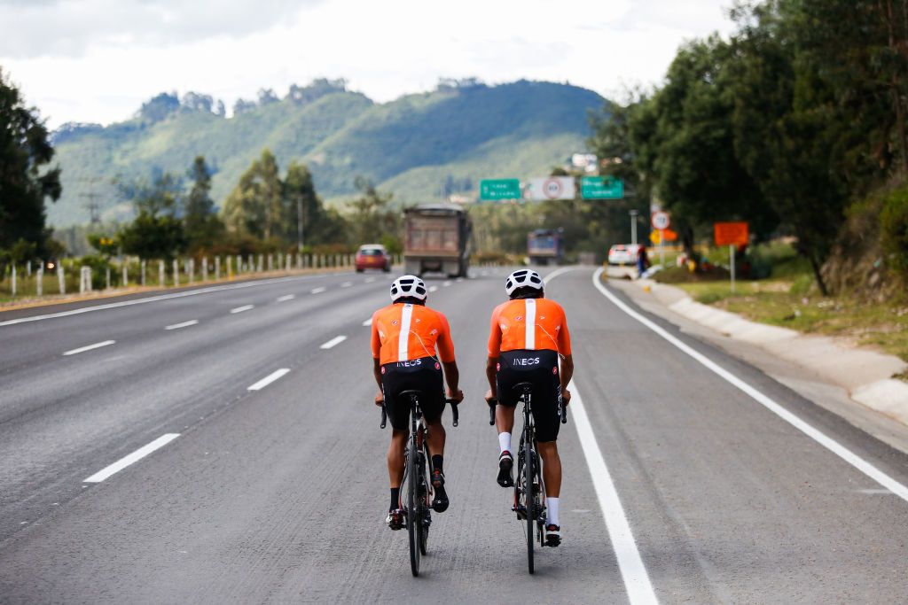Egan Bernal training in Colombia