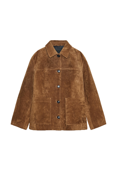 Zara, Suede Leather Jacket ZW Collection Limited Editon