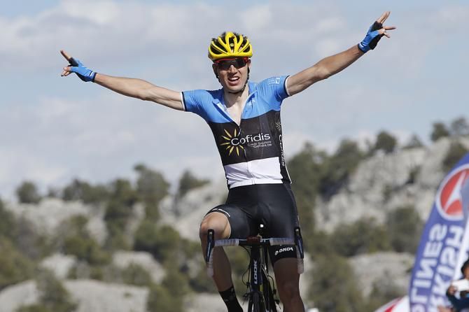 Rein Taaramae (Cofidis, Solutions Credits) celebrates winning Stage 3 at the Tour of Turkey