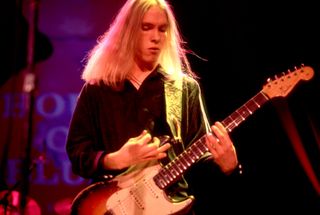 Kenny Wayne Shepherd performs onstage at the House of Blues nightclub in Chicago on November 2, 1997