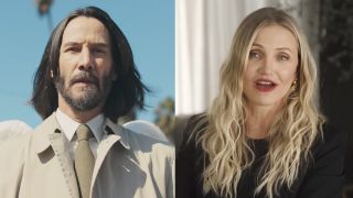 Reeves stars as the angel Gabriel in the comedy Good Fortune, Cameron Diaz speaking to Netflix about her return in Back in Action.