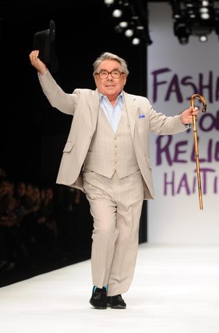 Ronnie Corbett at a charity fashion show