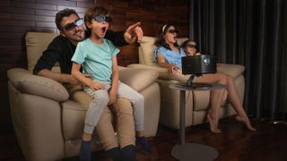 Family Experiencing Virtual Reality