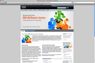 IBM zEnterprise home page