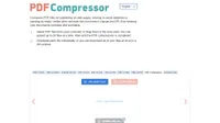 Website screenshot for PDF Compressor
