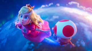 Princess Peach and Toad in The Super Mario Galaxy Movie