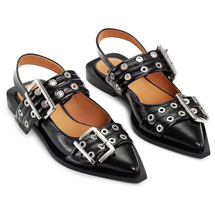 Amazon Sling Back Mary Jane Ballet Flat Buckles